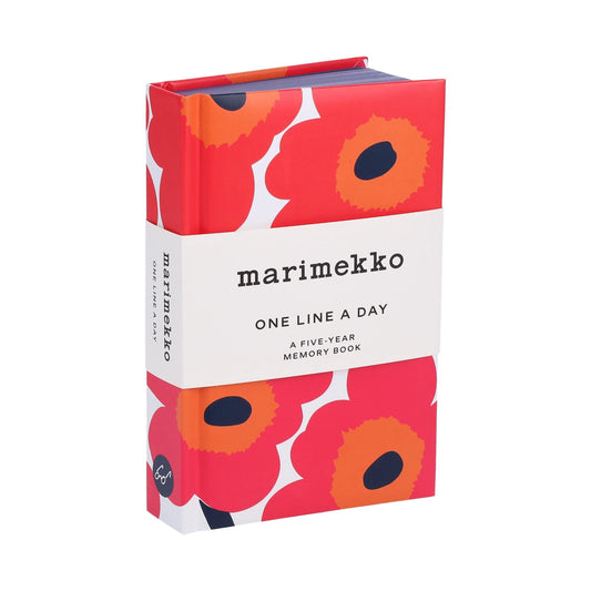 Marimekko One Line a Day (Red Unikko) - 5yr Memory Book