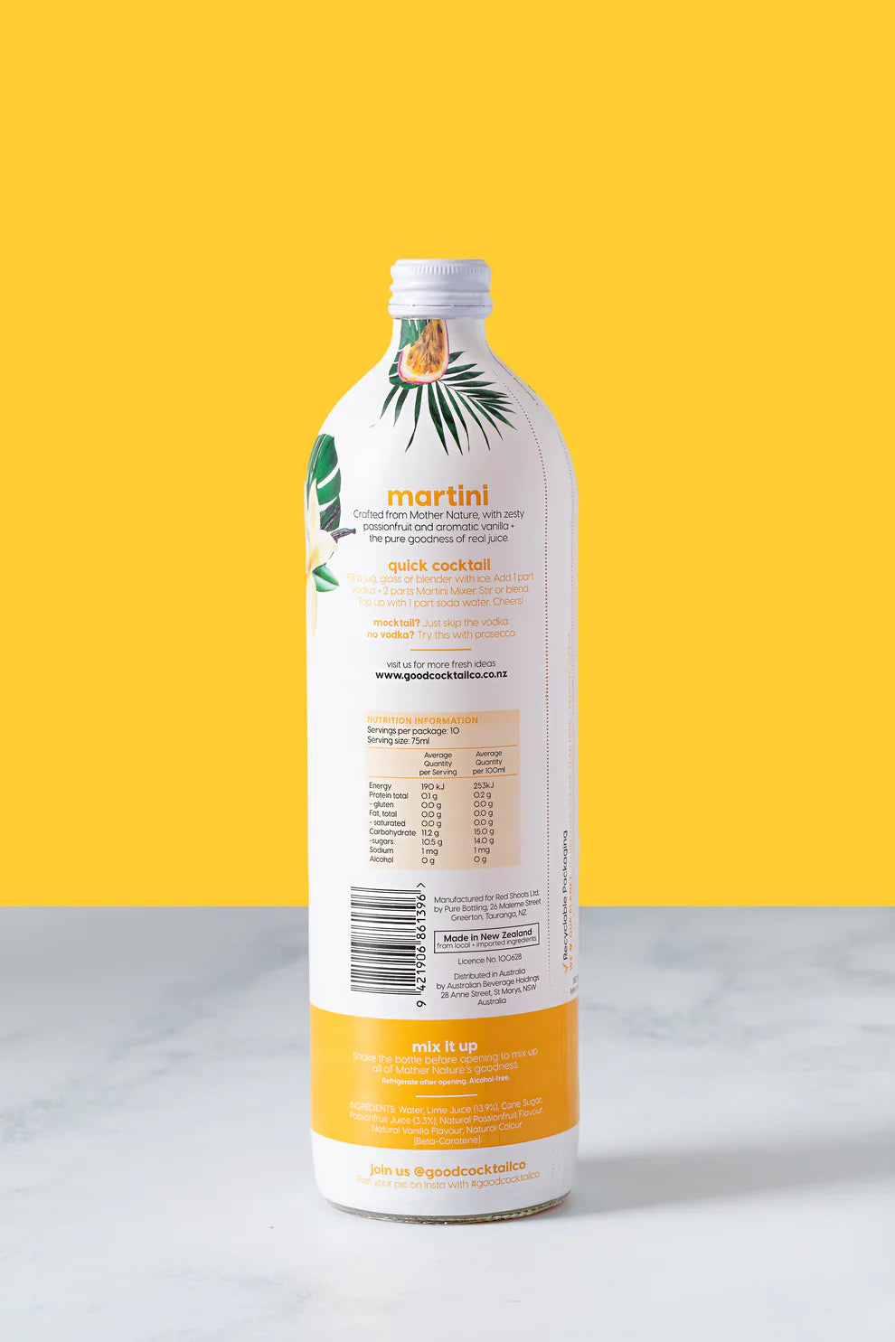 Cocktail Mixer Martini 750ml - Good Cocktail Company