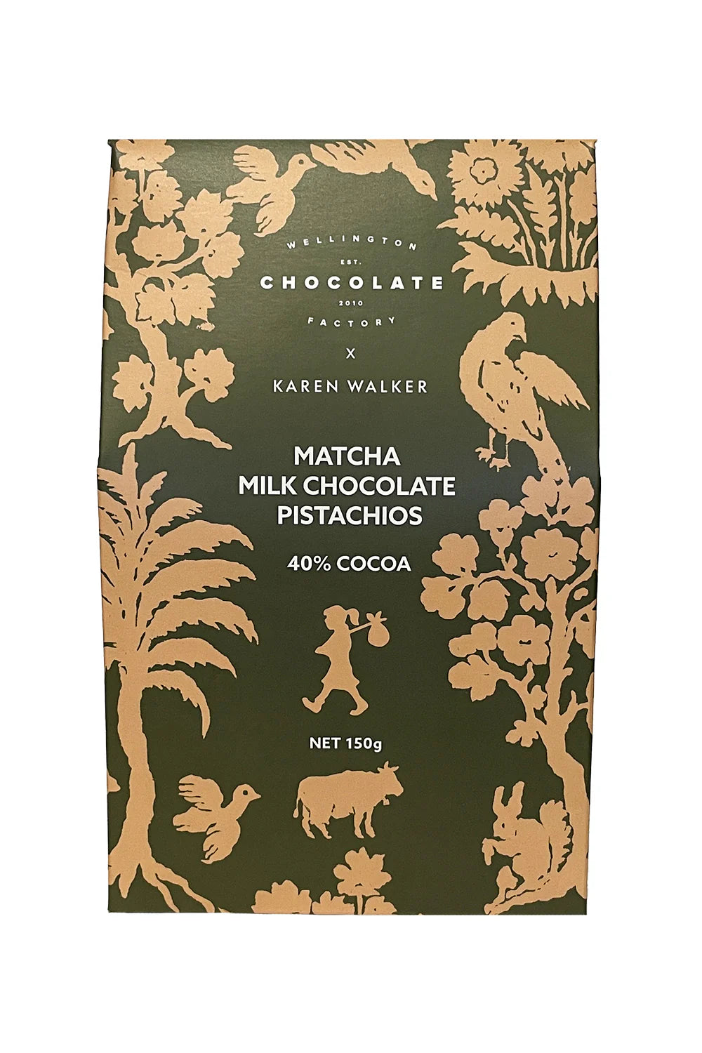 Matcha Milk Chocolate Pistachios - Wellington Chocolate Factory x Karen Walker