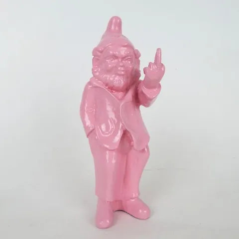 Cheeky Baby Gnome Statue (18cm) - Pastel Pink