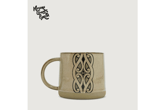Mug - Glazed Ceramic - Miriama Grace-Smith - BROWN