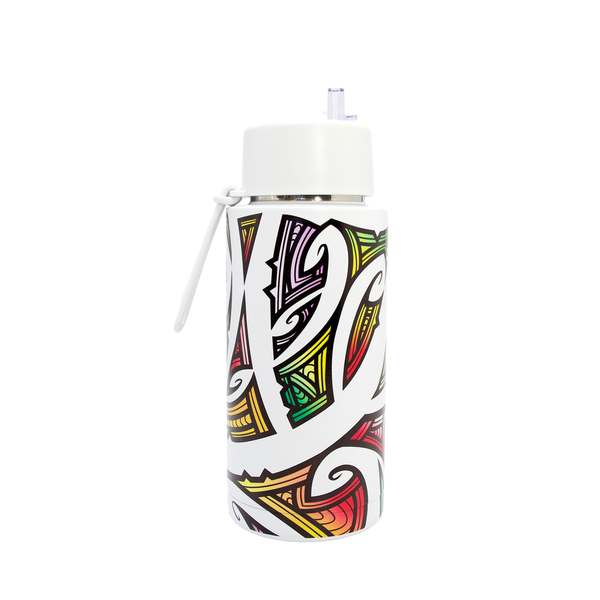 Coloured (Niwa) Drink Bottle - Miriama Grace-Smith - 1 Ltr