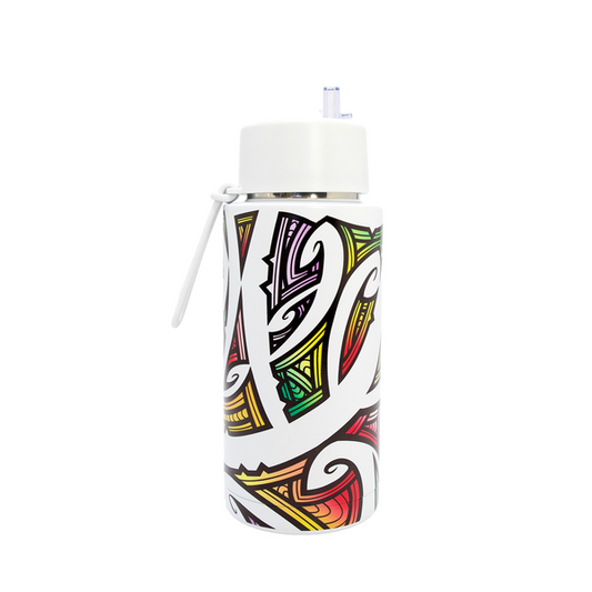 Coloured (Niwa) Drink Bottle - Miriama Grace-Smith - 1 Ltr