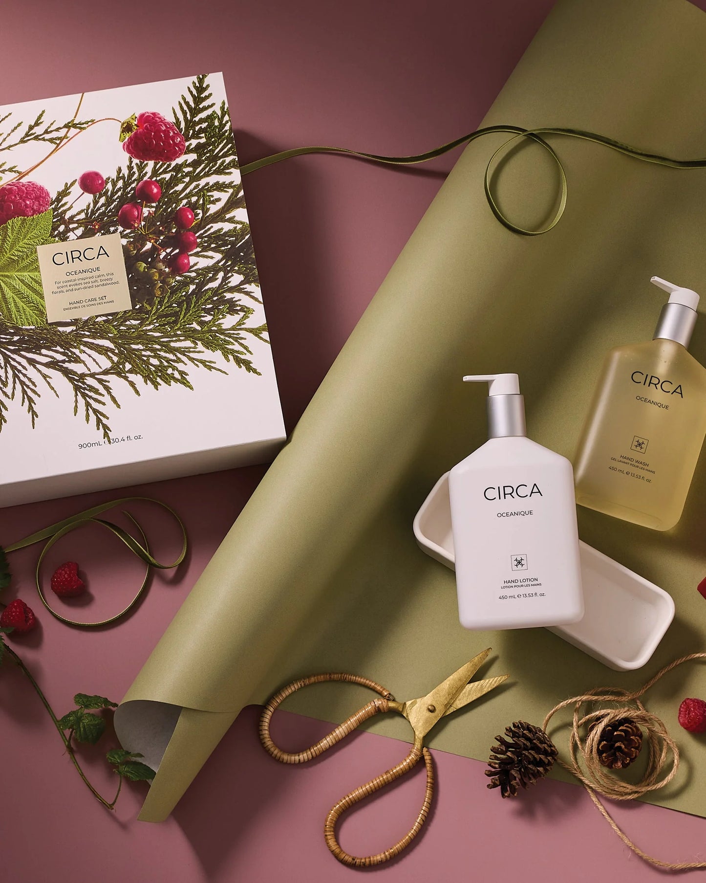 Hand Care Duo - Hand Wash, Hand Lotion and Tray - Oceanique - Circa Fragrances