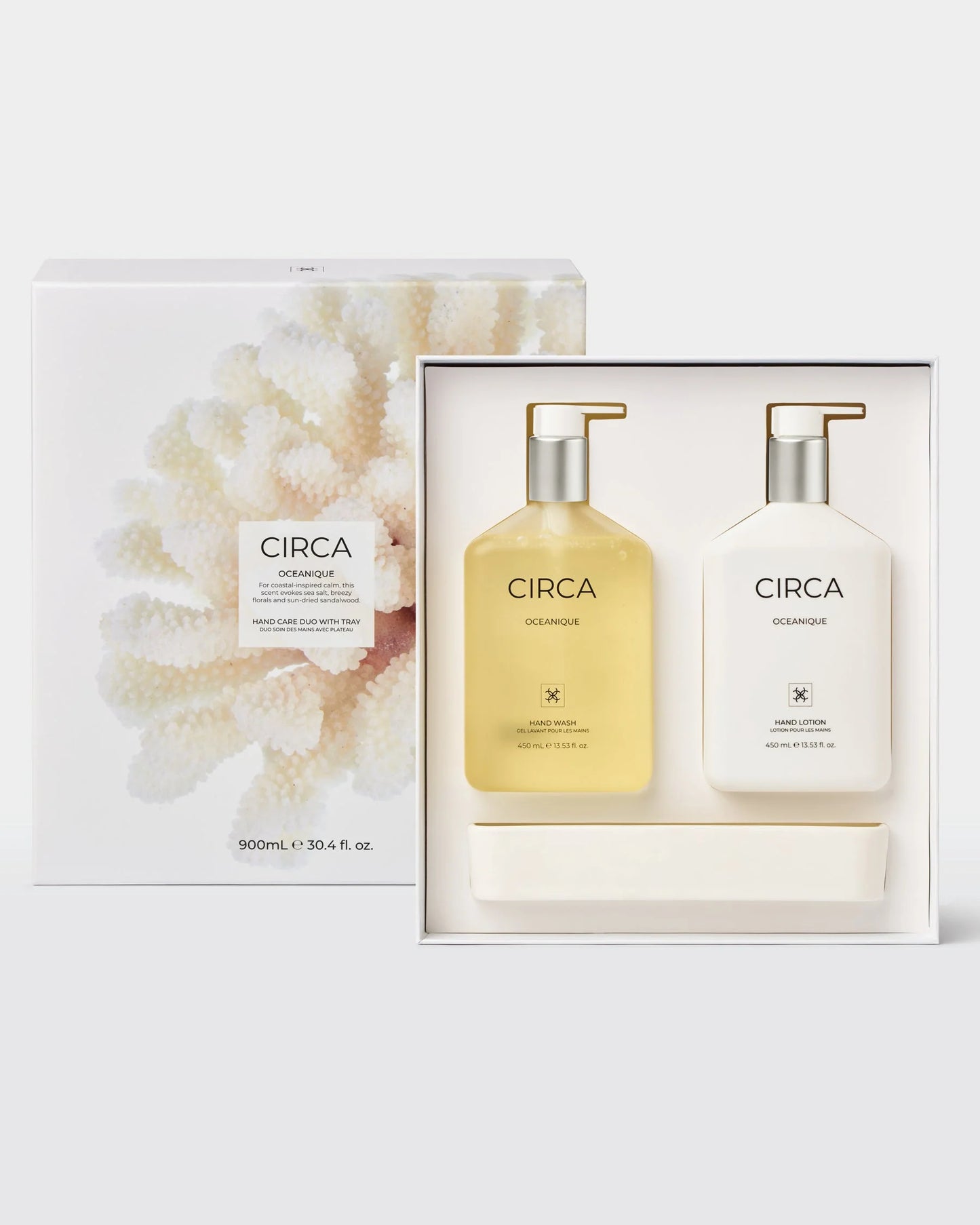 Hand Care Duo - Hand Wash, Hand Lotion and Tray - Oceanique - Circa Fragrances