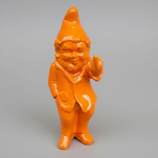 Cheeky Baby Gnome Statue 20cm - Orange