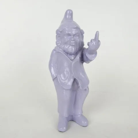 Cheeky Baby Gnome Statue (18cm) - Pale Lilac