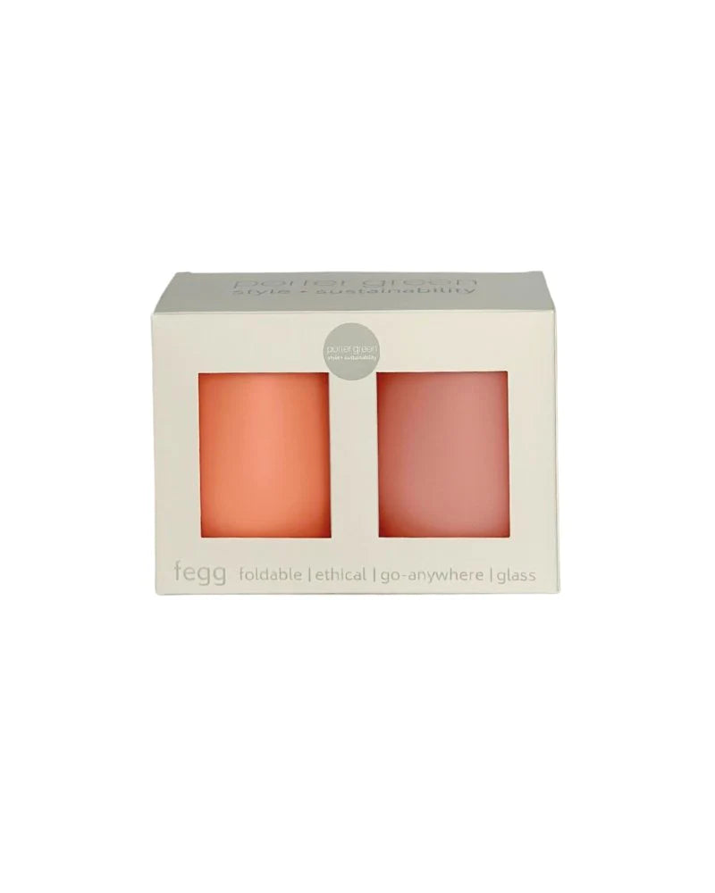 Glasses - Tumbler - Silicone - Peach + Petal