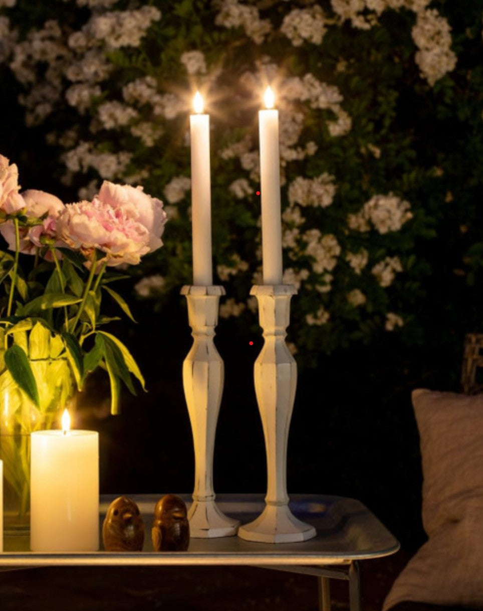 Stellar - 15 x 10 LED Candle White Pillar