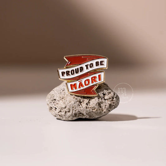 'Proud to be Māori' Enamel Badge Pin