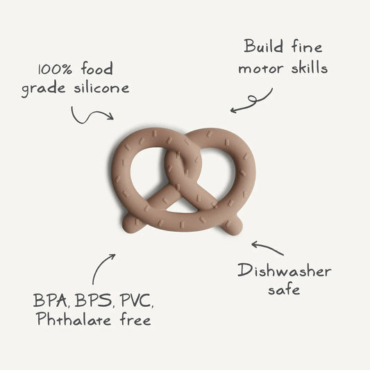 Teether - Mushie - Pretzel