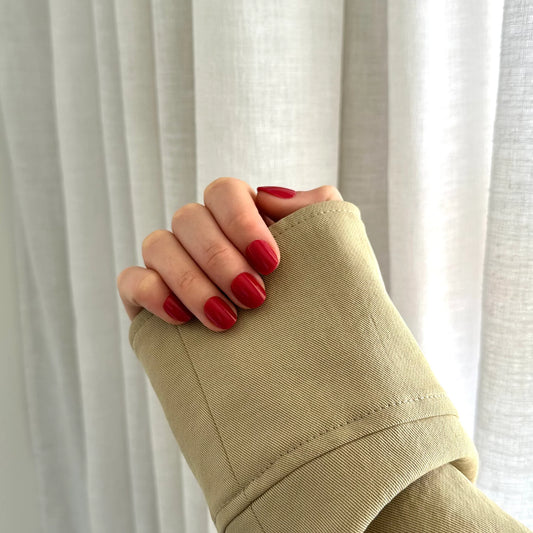 Nail Kit - Red Extra Short (Gel) - Pressing Nails
