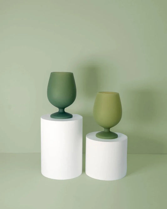 Glasses - Wine - Silicone - Sage + Olive