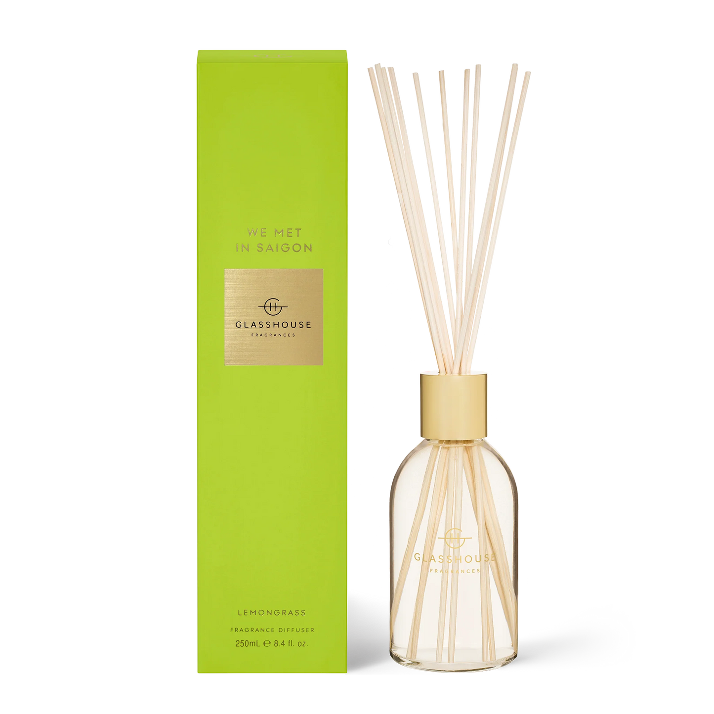 Reed Diffuser - We Met In Saigon (Lemongrass) - Glasshouse