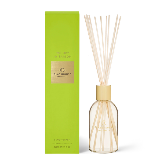 Reed Diffuser - We Met In Saigon (Lemongrass) - Glasshouse