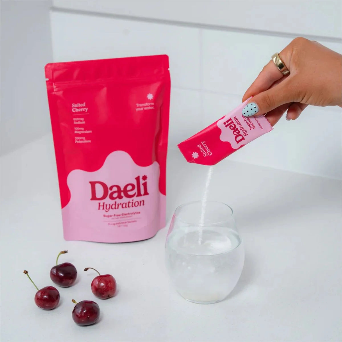 Daeli Hydration Sugar-Free Electrolytes Single Sachet (Salted Cherry)
