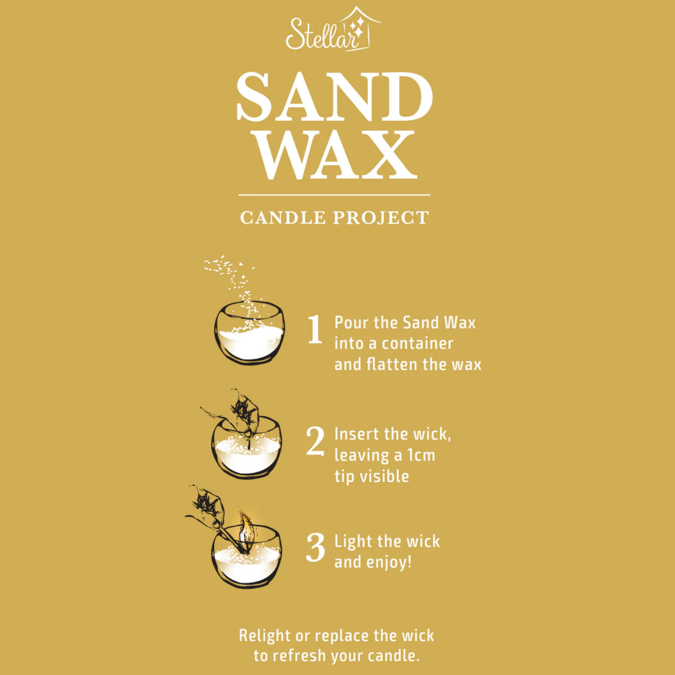 Sand Candle Wax 250g