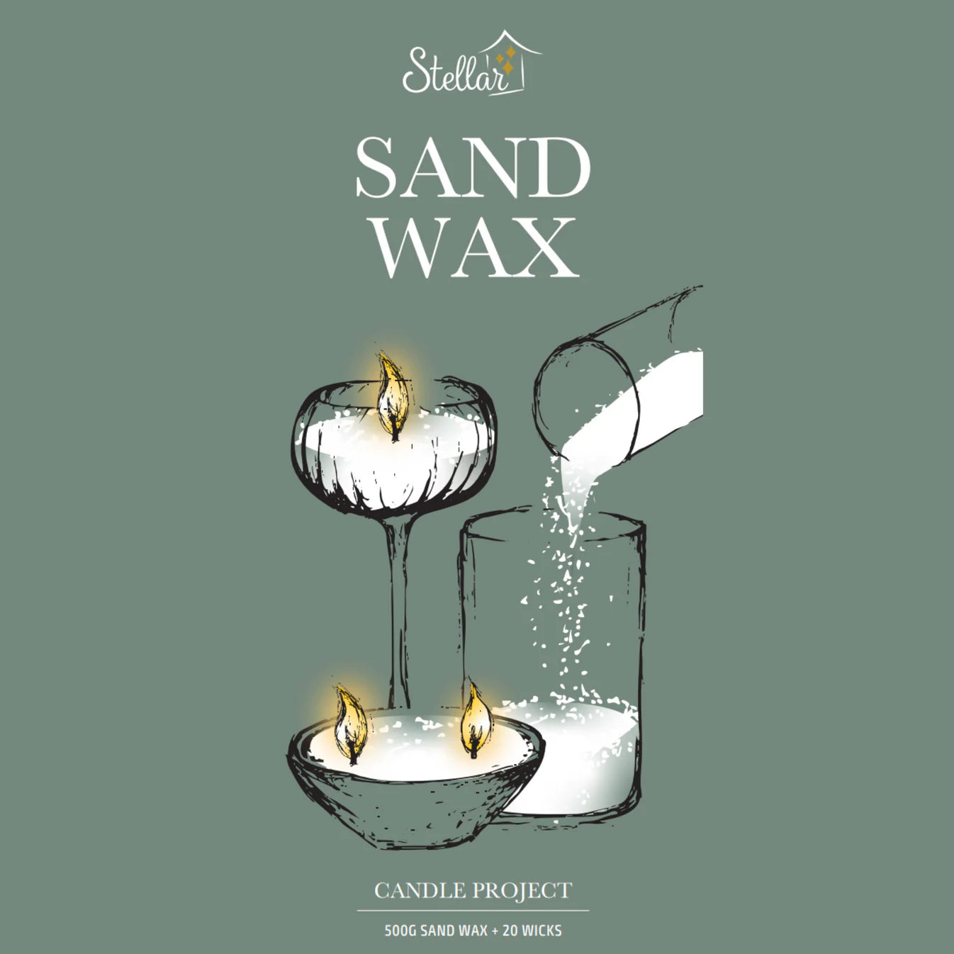Sand Candle Wax 250g