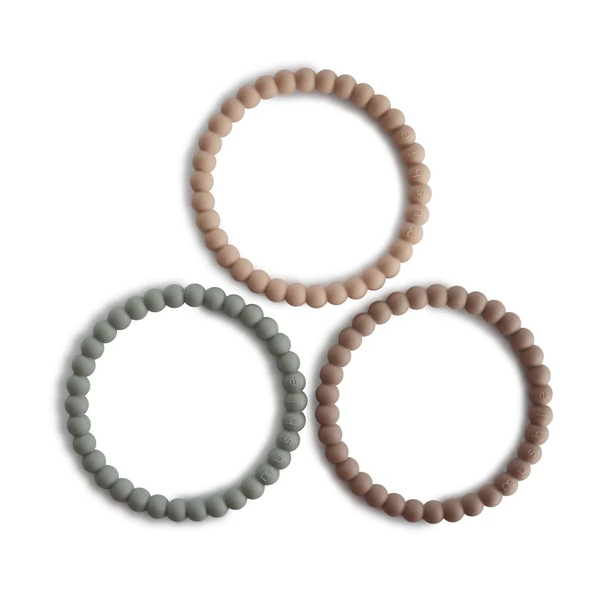 Teether - Peal Bracelets - Mushie - Sage