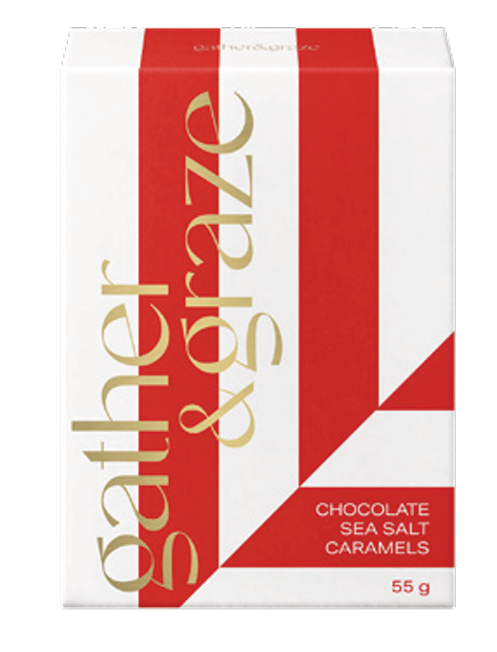 Chocolate Sea Salt Caramels - 55G - Gather & Graze