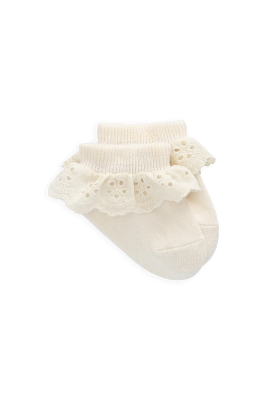Socks - Vanilla Frill - Jamie Kay - NB
