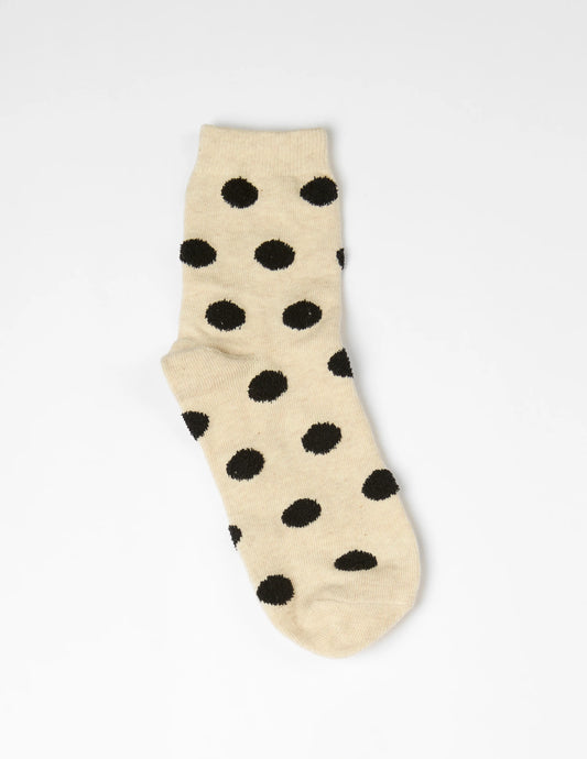 Socks - Neutral Polka Dot  - Stella + Gemma