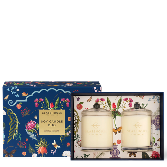 Glasshouse Candle Duo - Country Couture & Forever Florence