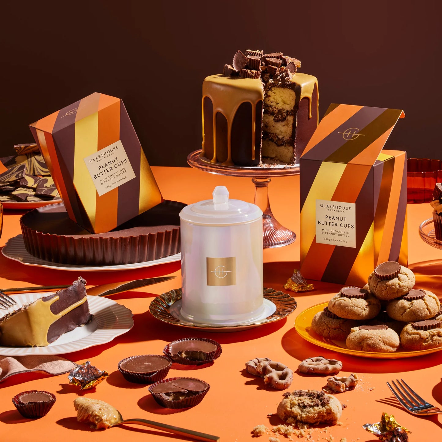Candle - GLASSHOUSE - Peanut Butter Cups - 380g - Limited Edition