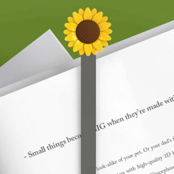 Metal Bookmark - Sunflower