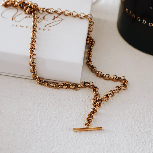 Necklace - Statement T Bar Necklace - KatyB