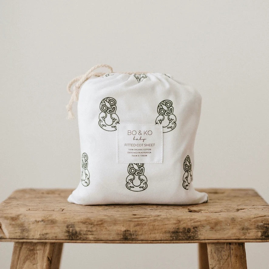 Fitted Cot Sheets  |Tiki | Bo & Ko