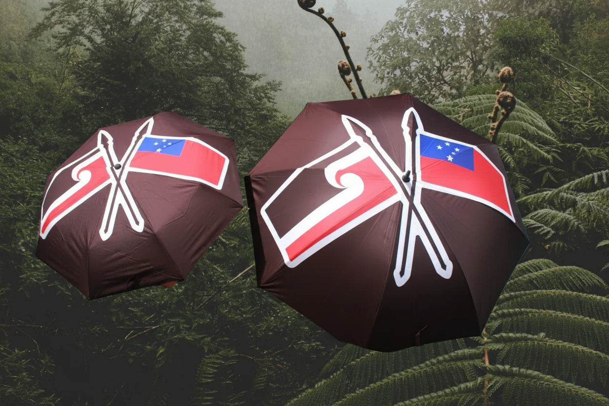 Tino Rangatiratanga / Samoa Umbrella - Whetū & Kau - Large