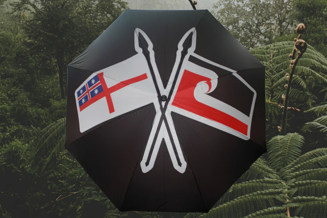 Tino / He Whakaputanga Umbrella - Whetū & Kau - Large