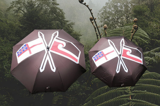 Tino / He Whakaputanga Umbrella - Whetū & Kau - Large