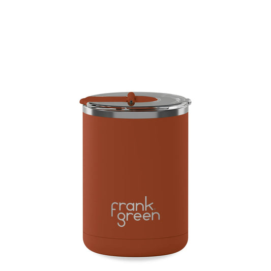 Ceramic Coffee Cup with Hinged Lid - 12oz - Toffee - Frank Green
