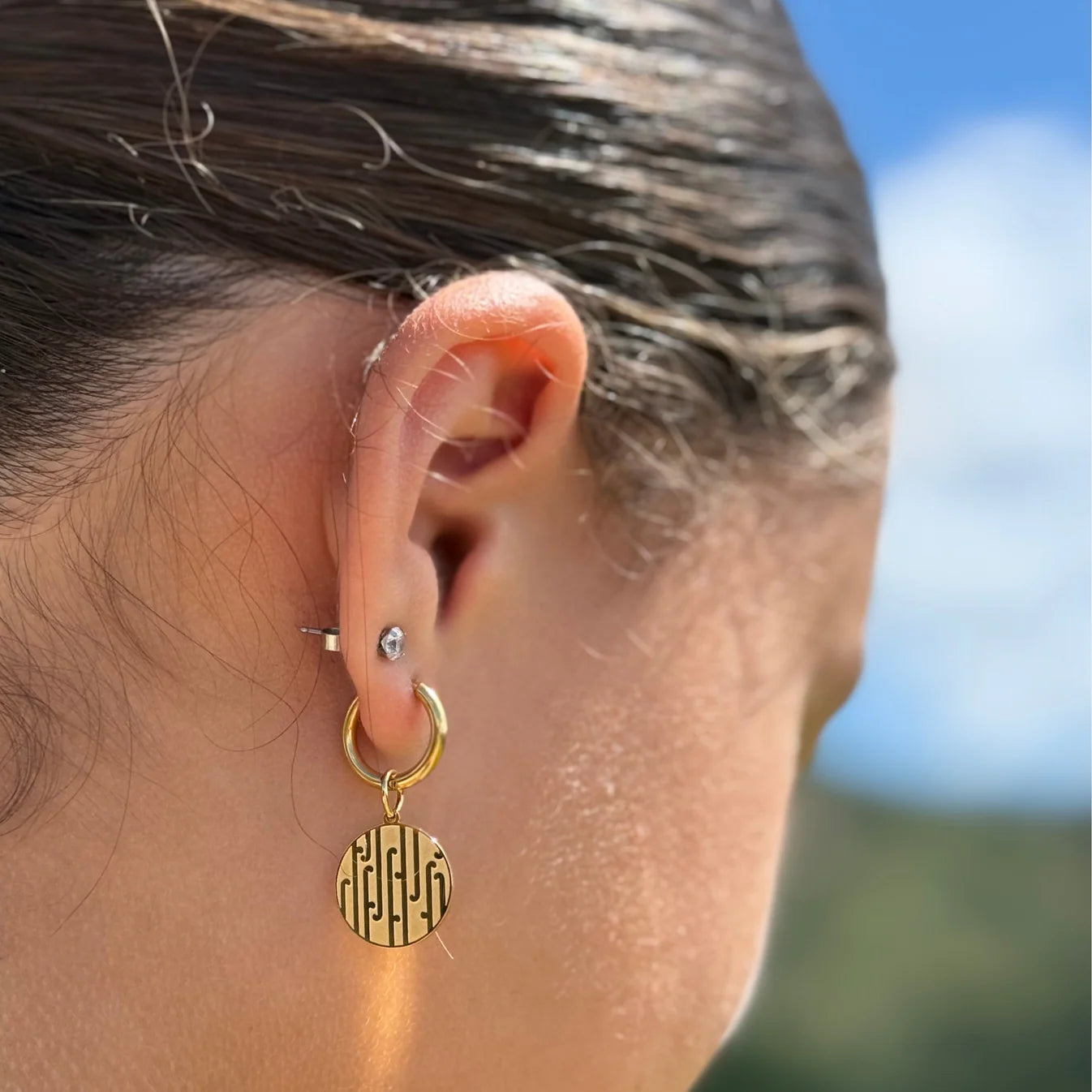 Earrings - Tuku Iho Huggies - Waihonga
