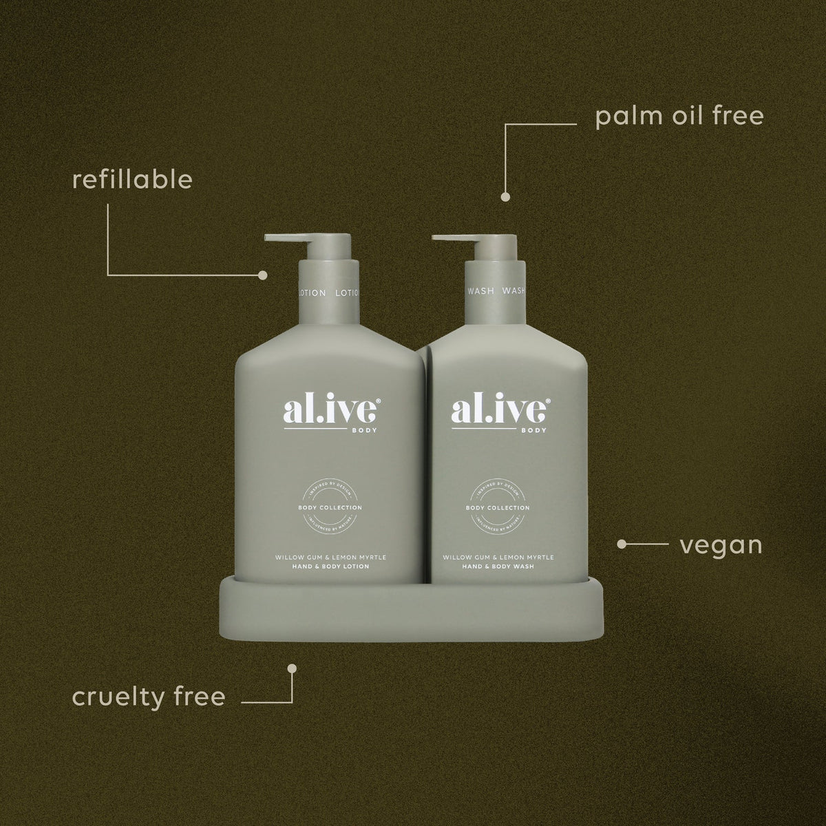 Wash & Lotion Duo - Al.ive -  Willow Gum & Lemon Myrtle