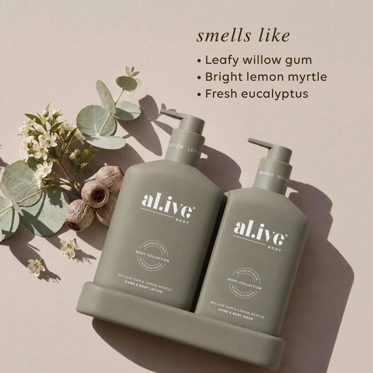 Wash & Lotion Duo - Al.ive -  Willow Gum & Lemon Myrtle