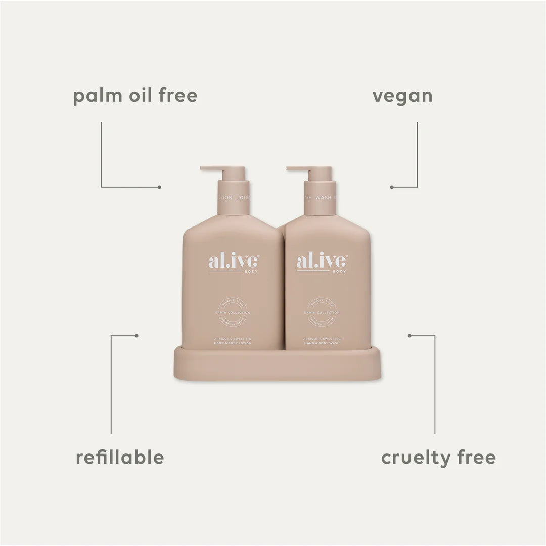 Wash & Lotion Duo - Al.ive - Apricot & Sweet Fig