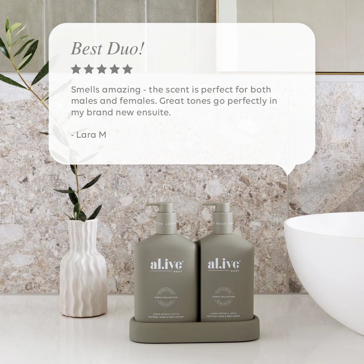 Wash and Lotion Duo - Al.ive - Green Pepper & Lotus