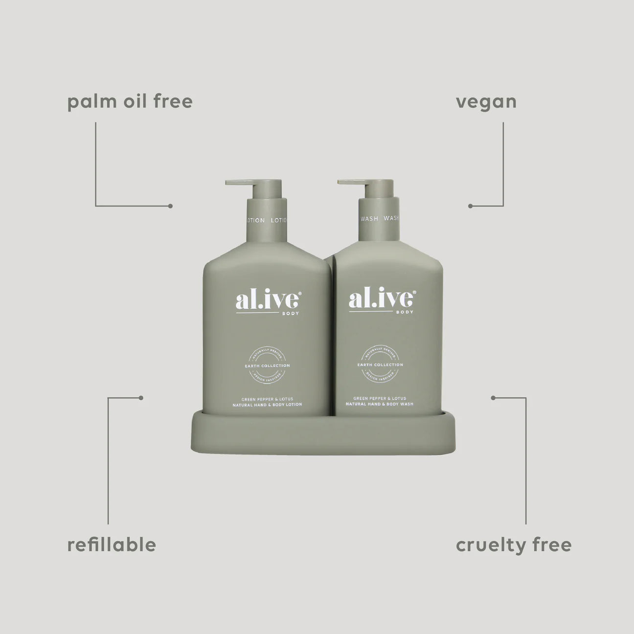Wash and Lotion Duo - Al.ive - Green Pepper & Lotus