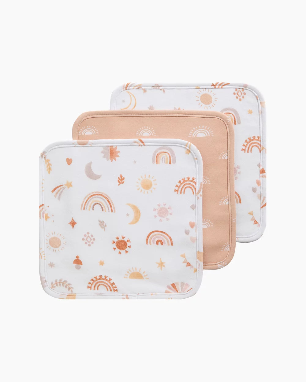 3 Pack Organic Wash Cloths - Bohemian Bliss