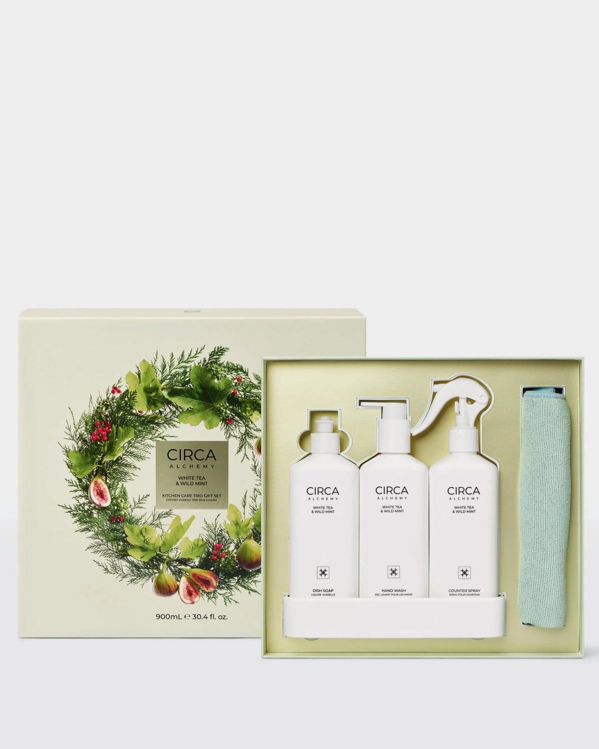 Kitchen Trio Gift Set 900mL - White Tea & Wild Mint