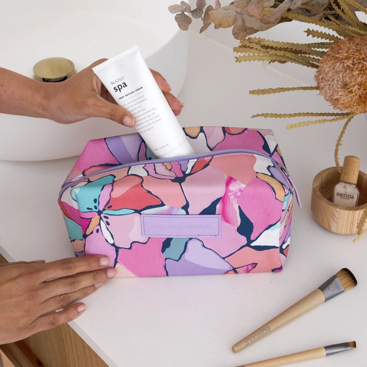 Makeup Cosmetic Bag - Mindful Marlo - Willow