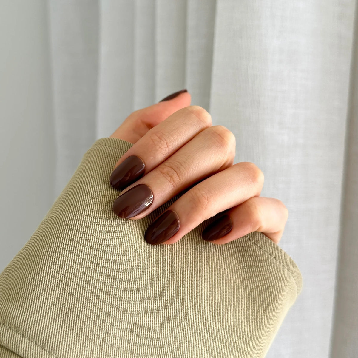 Nail Kit - Brown Oval (Short Oval) - Pressing Nails