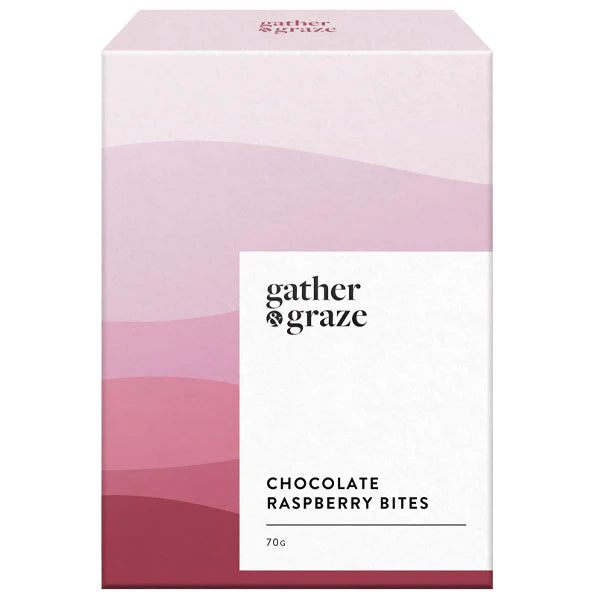 Gather and Graze Chocolate Raspberry Bites - 70g