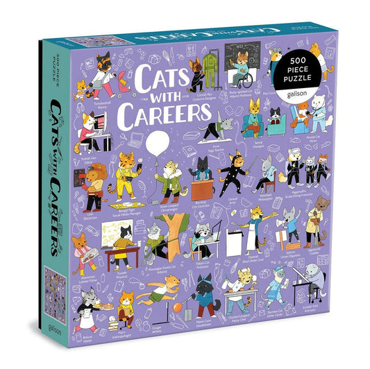 Puzzle - 500 Piece - Cats with Careers