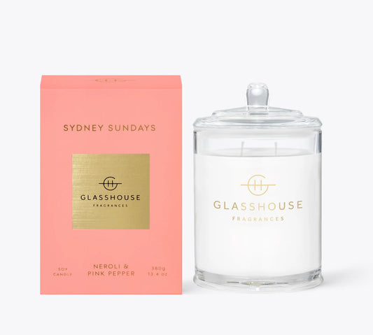 Candle - Sydney Sundays (Grapefruit and Mandarin) - 380g - Glasshouse