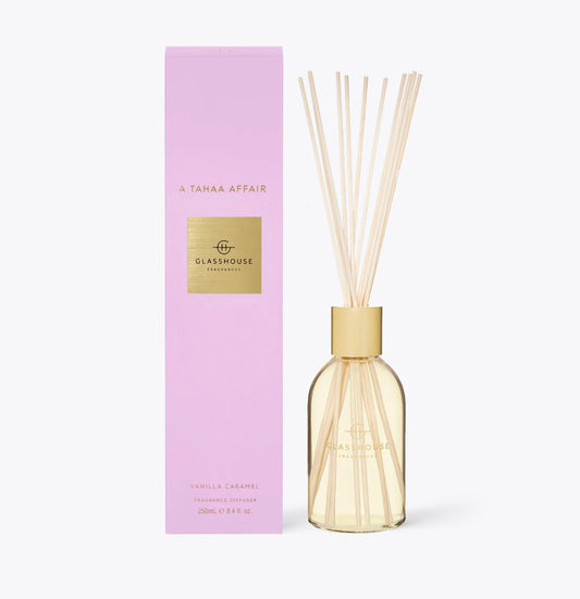 Reed Diffuser - A Tahaa Affair (Vanilla Caramel) - Glasshouse