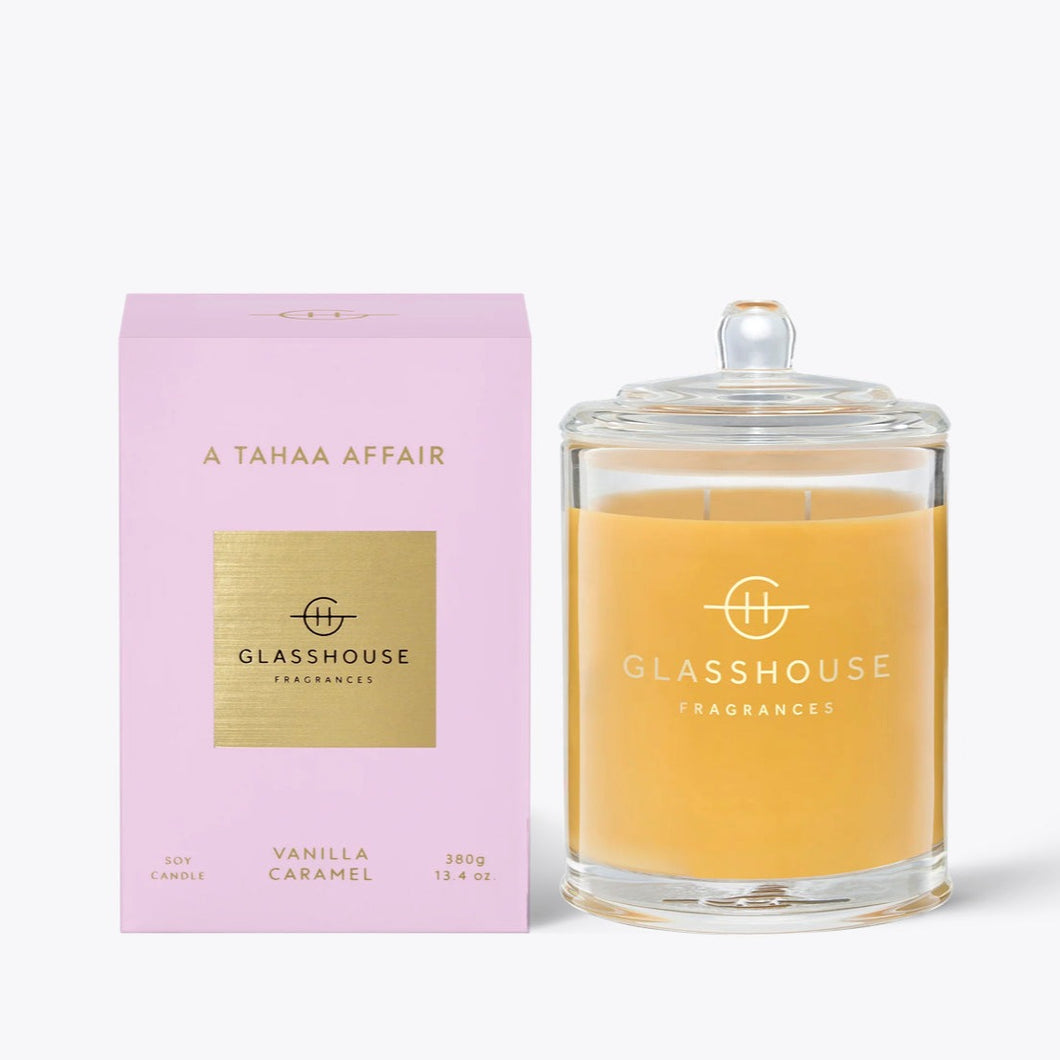 Candle - A Tahaa Affair (Vanilla Caramel) - 380g - Glasshouse